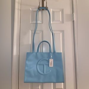 NWT!!! Telfar Medium Pool Blue Shopping Bag